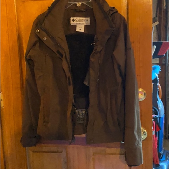 brown columbia coat